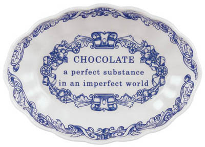 Dish fluted Chocolate